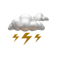 temps rapport 3d ui icône Soleil et pluie nuage icône png