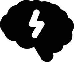 Brain idea symbol icon vector image. Illustration of the creative intelligence think design image. EPS 10