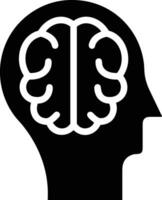 Brain idea symbol icon vector image. Illustration of the creative intelligence think design image. EPS 10