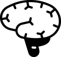 Brain idea symbol icon vector image. Illustration of the creative intelligence think design image. EPS 10