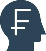 Brain idea symbol icon vector image. Illustration of the creative intelligence think design image. EPS 10