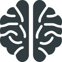 Brain idea symbol icon vector image. Illustration of the creative intelligence think design image. EPS 10