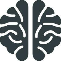 Brain idea symbol icon vector image. Illustration of the creative intelligence think design image. EPS 10