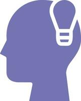 Brain idea symbol icon vector image. Illustration of the creative intelligence think design image. EPS 10