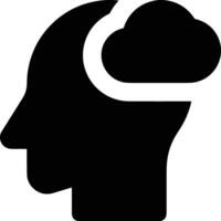 Brain idea symbol icon vector image. Illustration of the creative intelligence think design image. EPS 10