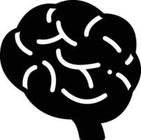 Brain idea symbol icon vector image. Illustration of the creative intelligence think design image. EPS 10