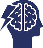 Brain idea symbol icon vector image. Illustration of the creative intelligence think design image. EPS 10