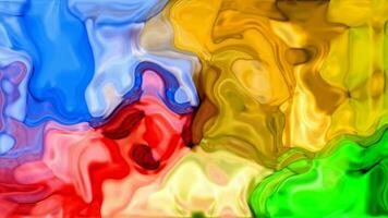 abstrait multi coloré liquide surface en mouvement video
