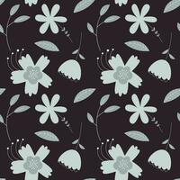 Abstract flower pattern background. vector