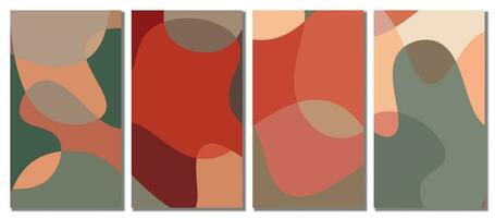 Abstract wavy set background. vector