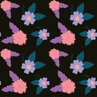 Abstract flower pattern background. Vector illustration.