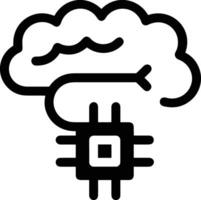 Brain idea symbol icon vector image. Illustration of the creative intelligence think design image. EPS 10