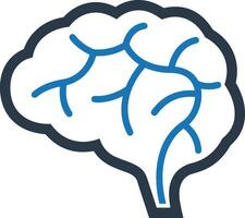 Brain idea symbol icon vector image. Illustration of the creative intelligence think design image. EPS 10