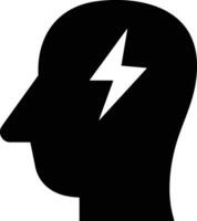 Brain idea symbol icon vector image. Illustration of the creative intelligence think design image. EPS 10