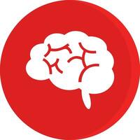 Brain idea symbol icon vector image. Illustration of the creative intelligence think design image. EPS 10