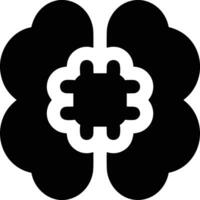 Brain idea symbol icon vector image. Illustration of the creative intelligence think design image. EPS 10