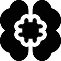 Brain idea symbol icon vector image. Illustration of the creative intelligence think design image. EPS 10