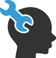 Brain idea symbol icon vector image. Illustration of the creative intelligence think design image. EPS 10