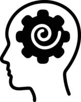 Brain idea symbol icon vector image. Illustration of the creative intelligence think design image. EPS 10