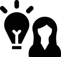 Brain idea symbol icon vector image. Illustration of the creative intelligence think design image. EPS 10