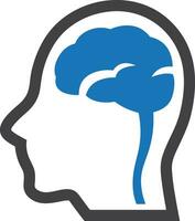 Brain idea symbol icon vector image. Illustration of the creative intelligence think design image