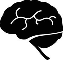 Brain idea symbol icon vector image. Illustration of the creative intelligence think design image