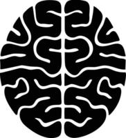 Brain idea symbol icon vector image. Illustration of the creative intelligence think design image