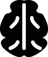 Brain idea symbol icon vector image. Illustration of the creative intelligence think design image