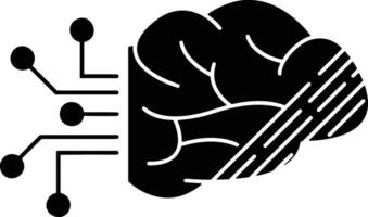 Brain idea symbol icon vector image. Illustration of the creative intelligence think design image