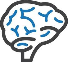 Brain idea symbol icon vector image. Illustration of the creative intelligence think design image