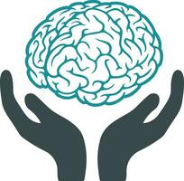 Brain idea symbol icon vector image. Illustration of the creative intelligence think design image