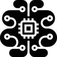 Brain idea symbol icon vector image. Illustration of the creative intelligence think design image