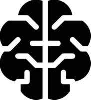 Brain idea symbol icon vector image. Illustration of the creative intelligence think design image