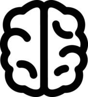 Brain idea symbol icon vector image. Illustration of the creative intelligence think design image