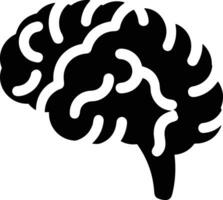 Brain idea symbol icon vector image. Illustration of the creative intelligence think design image