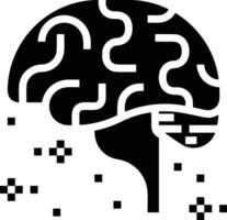 Brain idea symbol icon vector image. Illustration of the creative intelligence think design image