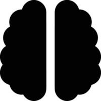 Brain idea symbol icon vector image. Illustration of the creative intelligence think design image