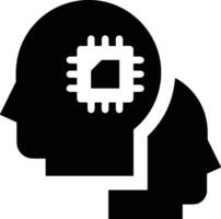 Brain idea symbol icon vector image. Illustration of the creative intelligence think design image