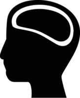 Brain idea symbol icon vector image. Illustration of the creative intelligence think design image