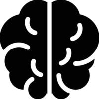 Brain idea symbol icon vector image. Illustration of the creative intelligence think design image