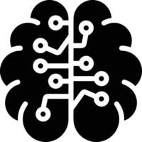 Brain idea symbol icon vector image. Illustration of the creative intelligence think design image