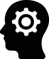 Brain idea symbol icon vector image. Illustration of the creative intelligence think design image