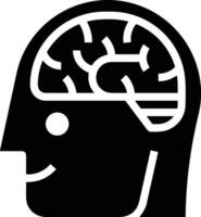 Brain idea symbol icon vector image. Illustration of the creative intelligence think design image