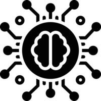 Brain idea symbol icon vector image. Illustration of the creative intelligence think design image