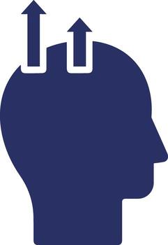 Brain idea symbol icon vector image. Illustration of the creative intelligence think design image