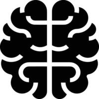 Brain idea symbol icon vector image. Illustration of the creative intelligence think design image