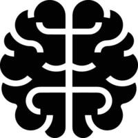 Brain idea symbol icon vector image. Illustration of the creative intelligence think design image