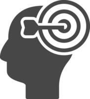 Brain idea symbol icon vector image. Illustration of the creative intelligence think design image