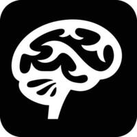 Brain idea symbol icon vector image. Illustration of the creative intelligence think design image