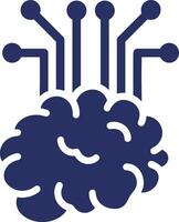 Brain idea symbol icon vector image. Illustration of the creative intelligence think design image